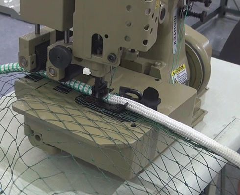 Heavy duty rope and netting sewing machine